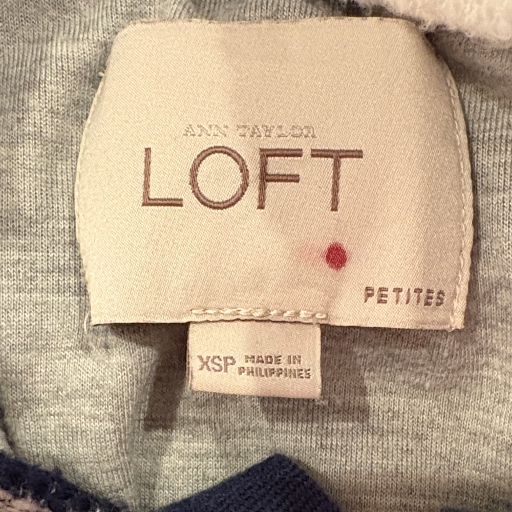 LOFT Striped Navy and White Jacket - Picture 2 of 8